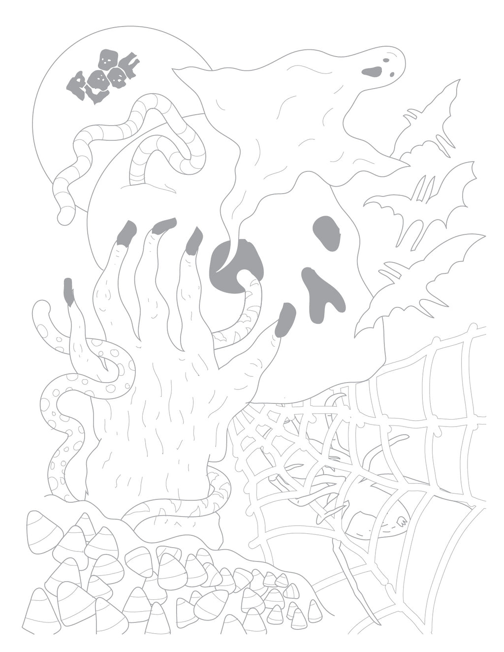 Plooof Halloween Coloring Pages