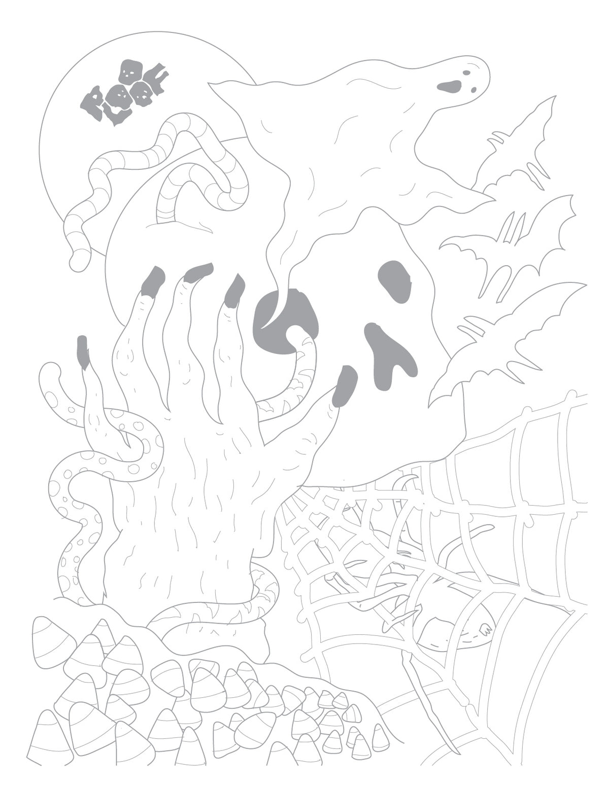 Plooof Halloween Coloring Pages