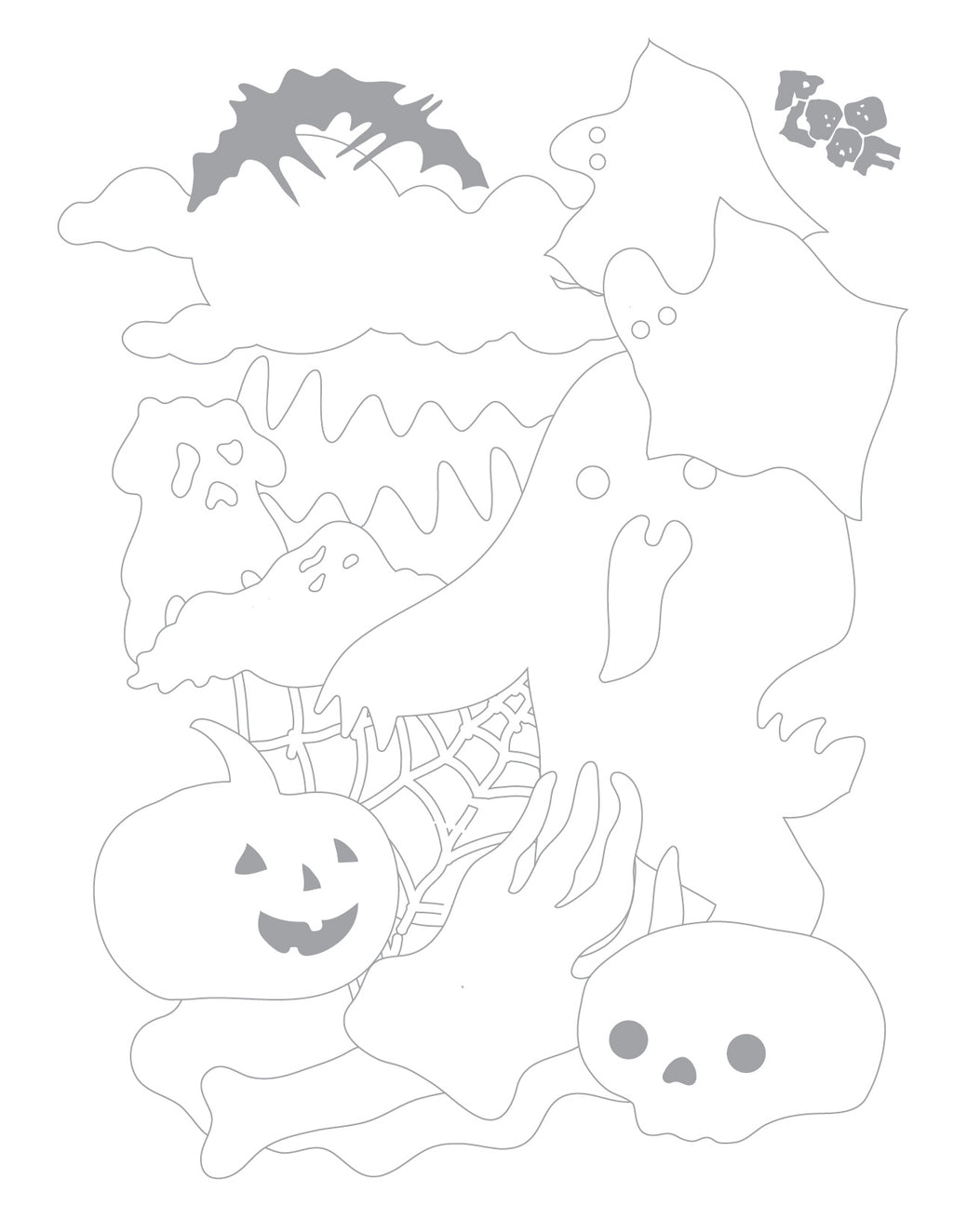 Plooof Halloween Coloring Pages