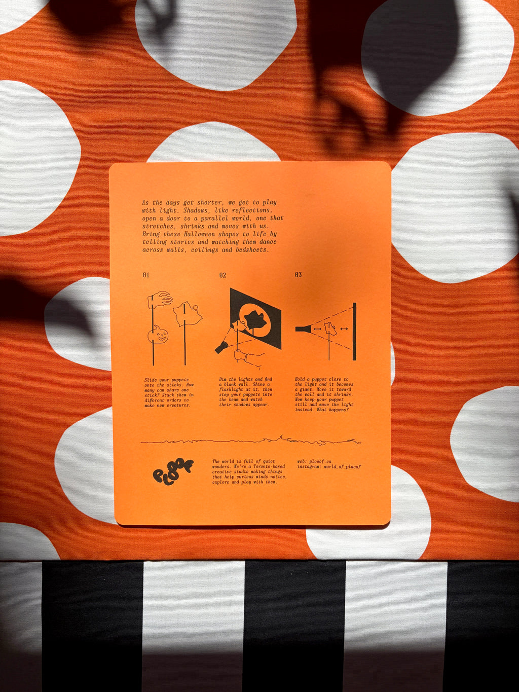 Halloween Shadow Puppet Kit